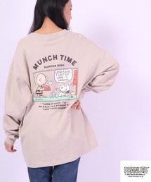 PEANUTS スヌーピー レイヤード BIGロングスリーブTシャツ