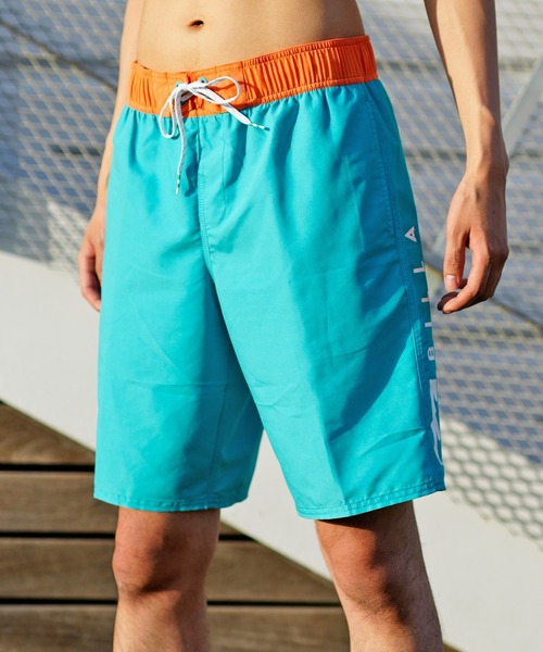 BILLABONG（ビラボン）の「BILLABONG/ビラボン 無地/ブランドロゴデザイン ウエストゴム ボードショーツ/ゴムトランクス/水着 BD011-401（水着・メンズ・ブラック×ブラック/オレンジ系その他/ネイビー/ブルー系その他・S/M/L/XL/XXL）」の3枚目の写真