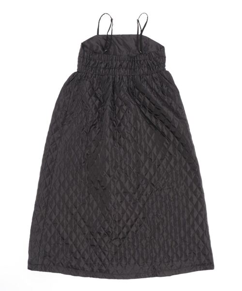 KOBE LETTUCE（コウベレタス）の「キルティングキャミワンピース（ワンピース・レディース・キャメル/ブラック/カーキ・FREE）」の4枚目の写真