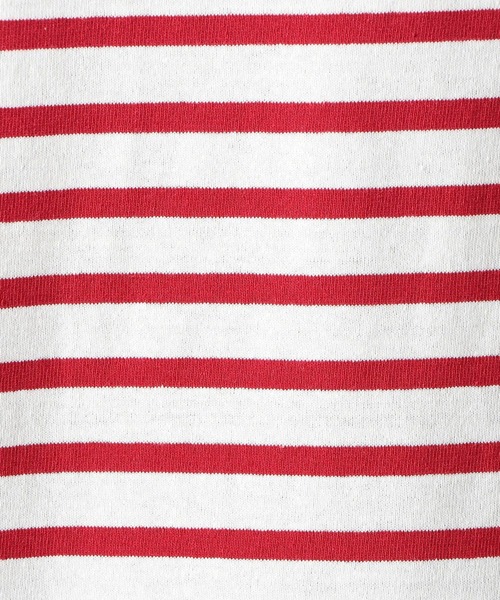 Grand PARK（グランドパーク）の「パネル切替　バスクボーダーロンT（Tシャツ/カットソー・レディース・レッド/ブルー/ブラック・FREE）」の14枚目の写真