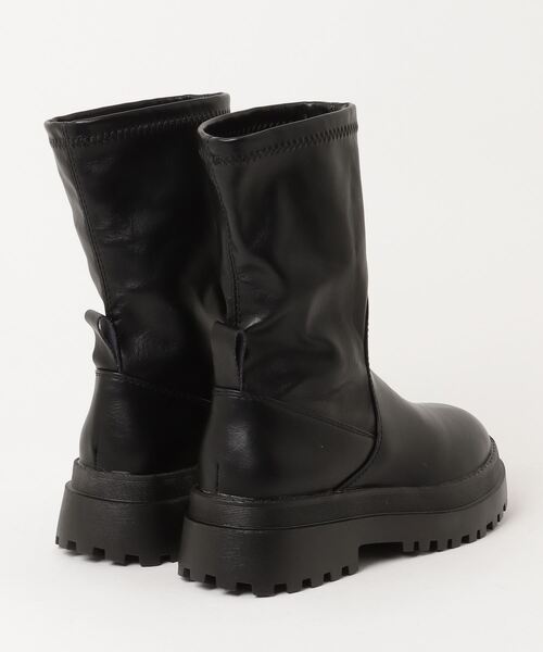 セール】【SETUP7】厚底ユニークステッチキャタピラソールミドル