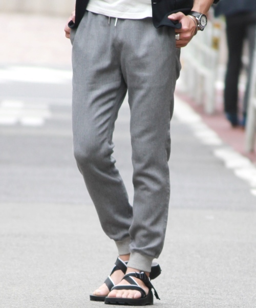 JOURNAL STANDARD(ジャーナルスタンダード)の「ライトツイルストレッチテーパードリブPT #(その他パンツ・メンズ・ホワイト/ブルー系その他/グレー・SMALL/LARGE/MEDIUM)」の2枚目の写真