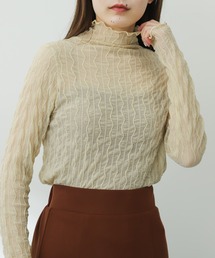 SENSE OF PLACE by URBAN RESEARCH | ウェーブパターンハイネックシアートップ(Tシャツ/カットソー)