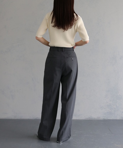 cheriella（シェリエラ）の「【cheriella】WEB限定 ベーシックサマーニット１（ニット/セーター・レディース・アイボリー/ブラック/ホワイト×ブラック/カーキ/ブラウン/チャコールグレー/ブルーグリーン/テラコッタ・M）」の20枚目の写真