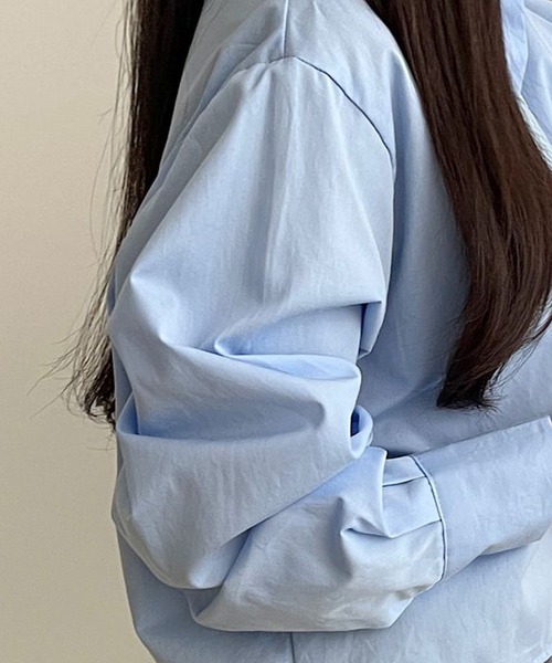 fd style（エフディ スタイル）の「コットンショートクロップシャツ（シャツ/ブラウス・レディース・LT.Blue/Yellow/Purple/DK.GRY/White/Kelly・FREE）」の16枚目の写真