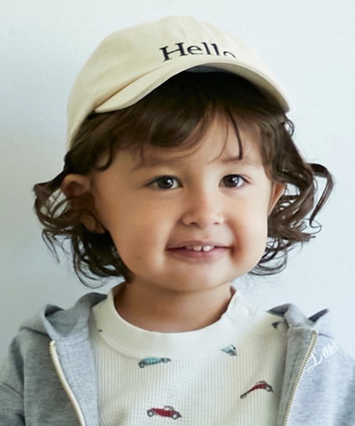 petit main(プティマイン)の「ロゴ刺しゅうキャップ(キャップ・キッズ・グリーン/オレンジ/アイボリー・50cm/52cm/54cm)」の2枚目の写真