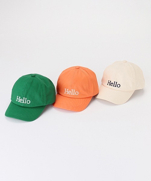petit main(プティマイン)の「ロゴ刺しゅうキャップ(キャップ・キッズ・グリーン/オレンジ/アイボリー・50cm/52cm/54cm)」の8枚目の写真