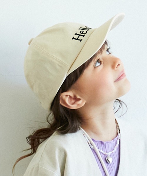 petit main(プティマイン)の「ロゴ刺しゅうキャップ(キャップ・キッズ・グリーン/オレンジ/アイボリー・50cm/52cm/54cm)」の13枚目の写真