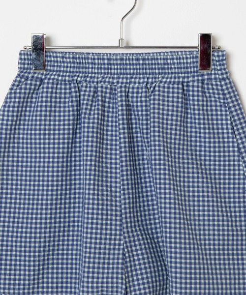 WEGO（ウィゴー）の「WEGO/【セットアップ対応】ポコポコチェックイージーショートパンツ（スラックス・レディース・ブルー系その他2/ブラック系その他2・FREE）」の12枚目の写真