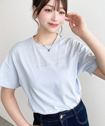 ロゴ刺繍半袖Tシャツ