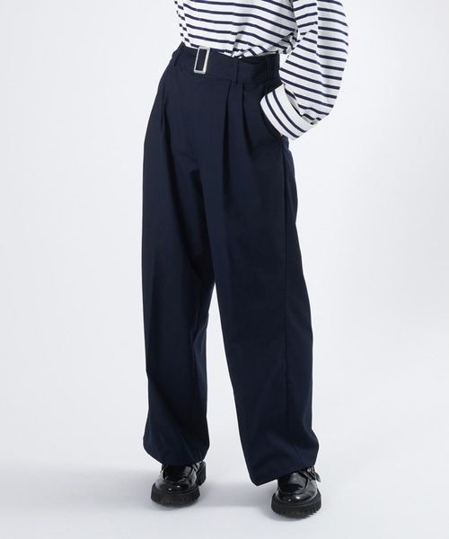 ONCILY（オンシェリー）の「【SET UP可能】BELTED STRAIGHT PANTS / ベルテッドストレートパンツ（その他パンツ・メンズ・カーキ/ダークブラウン/ネイビー・MEDIUM/SMALL/LARGE）」の14枚目の写真