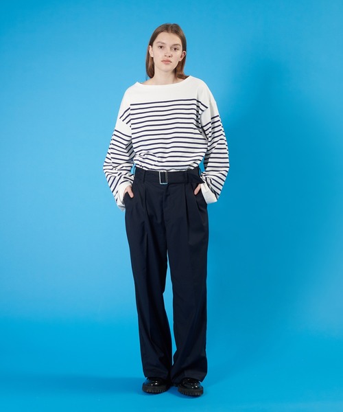 ONCILY（オンシェリー）の「【SET UP可能】BELTED STRAIGHT PANTS / ベルテッドストレートパンツ（その他パンツ・メンズ・カーキ/ダークブラウン/ネイビー・MEDIUM/SMALL/LARGE）」の20枚目の写真