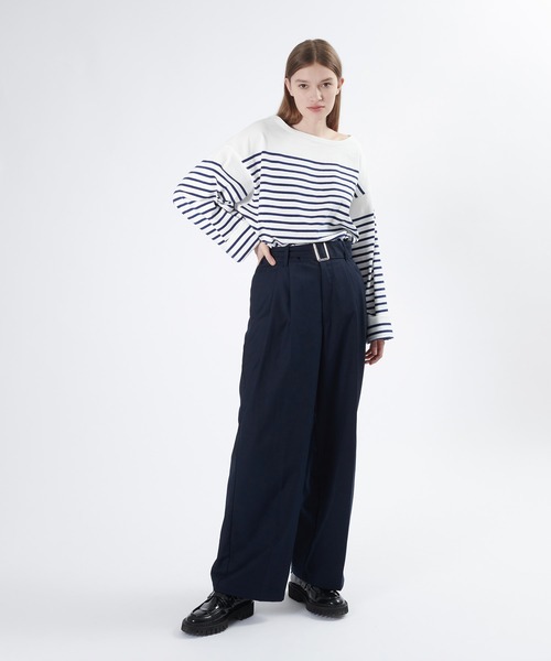 ONCILY（オンシェリー）の「【SET UP可能】BELTED STRAIGHT PANTS / ベルテッドストレートパンツ（その他パンツ・メンズ・カーキ/ダークブラウン/ネイビー・MEDIUM/SMALL/LARGE）」の15枚目の写真