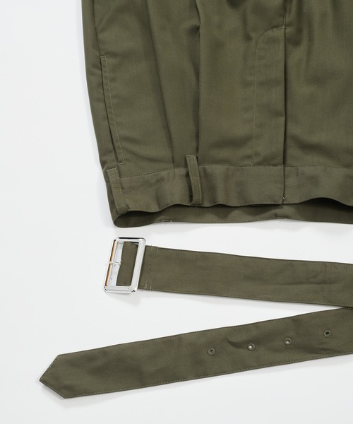 ONCILY（オンシェリー）の「【SET UP可能】BELTED STRAIGHT PANTS / ベルテッドストレートパンツ（その他パンツ・メンズ・カーキ/ダークブラウン/ネイビー・MEDIUM/SMALL/LARGE）」の11枚目の写真