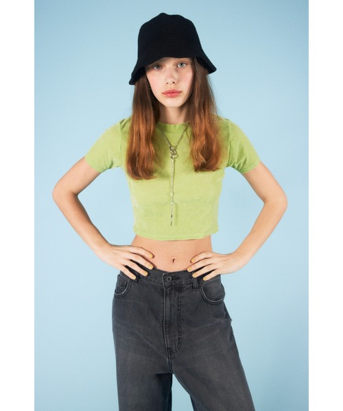 SLY（スライ）の「MACHINE WASH KNIT HAT デオドラント ヤーン ニットハット メランジ柄 マシンウォッシュ 洗濯機OK（ハット・レディース・ブラック/グリーン系その他2/オレンジ系その他・FREE）」の19枚目の写真