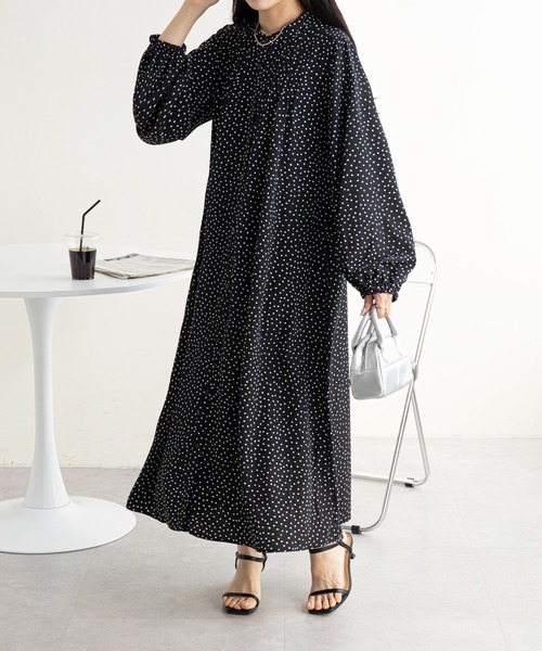 【WEB限定】ピンタックワンピース