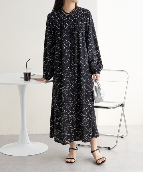 【WEB限定】ピンタックワンピース