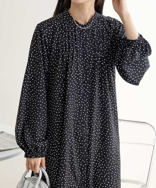 【WEB限定】ピンタックワンピース