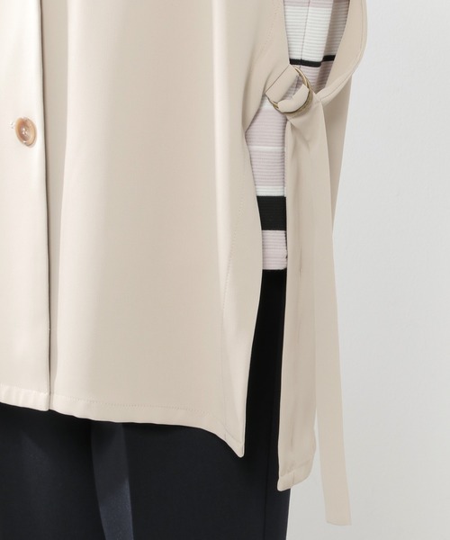 ikka(イッカ)の「ノーカラーサイドスリットジレ(ベスト・レディース・ブラック/ベージュ・S/M/L)」の19枚目の写真