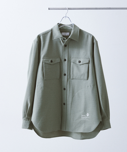 【新品同様】EDIFICE ジップアップブルゾン カーキ Mサイズ SHIPS:〈撥水加工〉CORDURA(R) ナイロン ジップアップ ブルゾン