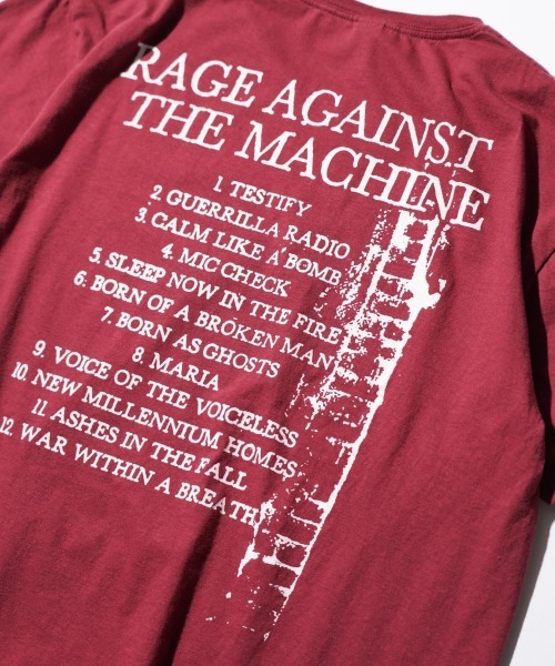 2AM(ツーエイエム)の「THRIFTY LOOK /スリフティールック "RAGE AGAINST THE MACHINE"TEE(Tシャツ/カットソー・メンズ・ブラック/ワイン/ブラック系1/ブラック系2/ホワイト・X-LARGE/LARGE/MEDIUM/XX-LARGE)」の13枚目の写真