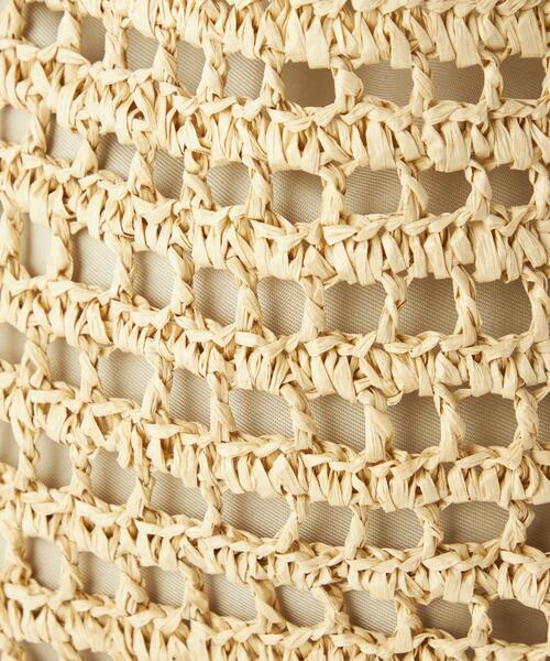 green label relaxing（グリーンレーベルリラクシング）の「ソフト ペーパー トートバッグ（かごバッグ・レディース・ナチュラル/ブラウン・FREE）」の11枚目の写真