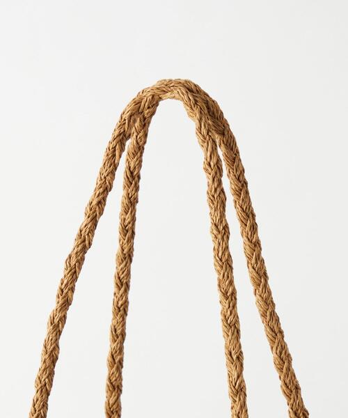 green label relaxing（グリーンレーベルリラクシング）の「ソフト ペーパー トートバッグ（かごバッグ・レディース・ナチュラル/ブラウン・FREE）」の14枚目の写真