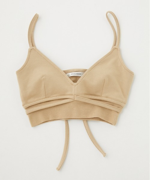 MOUSSY(マウジー)の「STRING ブラトップ(チューブトップ・レディース・ブラック/ライトベージュ/ホワイト系その他・FREE)」の1枚目の写真