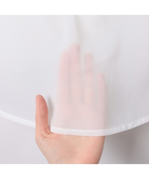 Ada.（エイダ）の「夏に大活躍！【冷房・ 紫外線・日焼け対策】ボリュームスリーブ シアーシャツ（シャツ/ブラウス・レディース・ホワイト/ライトグレー/ブラック/カーキ/ピンク/グレー/ブルー/ネイビー/イエロー・FREE）」の19枚目の写真