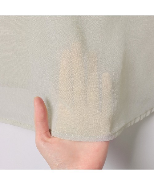 Ada.（エイダ）の「夏に大活躍！【冷房・ 紫外線・日焼け対策】ボリュームスリーブ シアーシャツ（シャツ/ブラウス・レディース・ホワイト/ライトグレー/ブラック/カーキ/ピンク/グレー/ブルー/ネイビー/イエロー・FREE）」の15枚目の写真