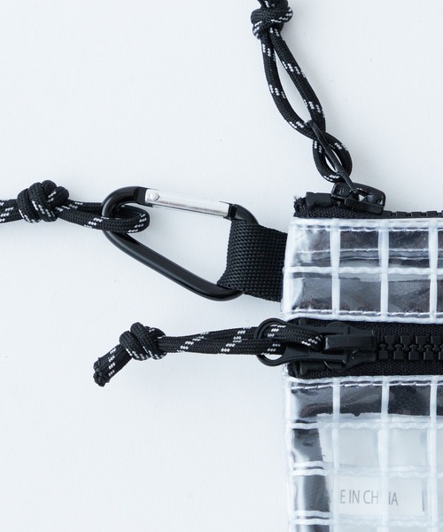 CIAOPANIC TYPY(チャオパニックティピー)の「コインケースショルダー/ミニパーパスショルダー(ショルダーバッグ・メンズ・ブラック/グリーン/クリア・ONE SIZE)」の7枚目の写真