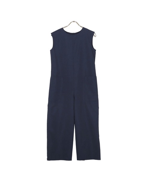 KOBE LETTUCE（コウベレタス）の「[ 田中亜希子さんコラボ ] リネンライクオールインワン（つなぎ/オールインワン・レディース・サンドベージュ/ダークネイビー/ブルー・M/PM）」の3枚目の写真