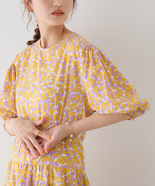 La TOTALITE（ラトータリテ）の「【Poppy Field  the label/ポピーフィールド ザ レーベル】ティアードドレス（ワンピース・レディース・パープル/ピンク・FREE）」の19枚目の写真