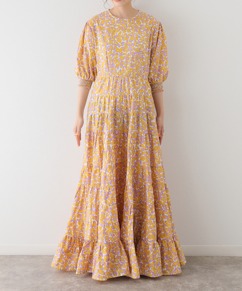 La TOTALITE（ラトータリテ）の「【Poppy Field  the label/ポピーフィールド ザ レーベル】ティアードドレス（ワンピース・レディース・パープル/ピンク・FREE）」の15枚目の写真