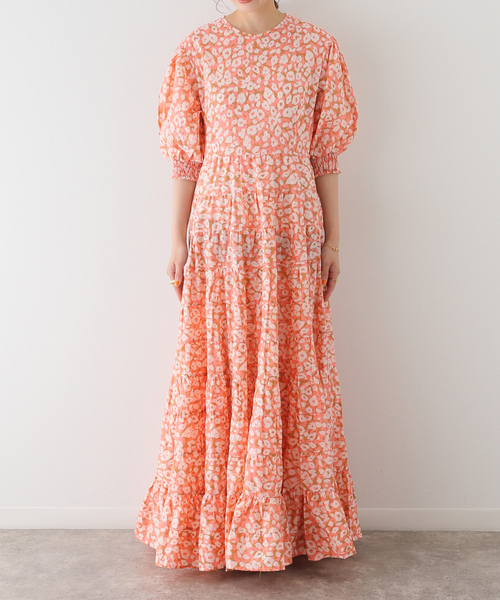 La TOTALITE（ラトータリテ）の「【Poppy Field  the label/ポピーフィールド ザ レーベル】ティアードドレス（ワンピース・レディース・パープル/ピンク・FREE）」の7枚目の写真