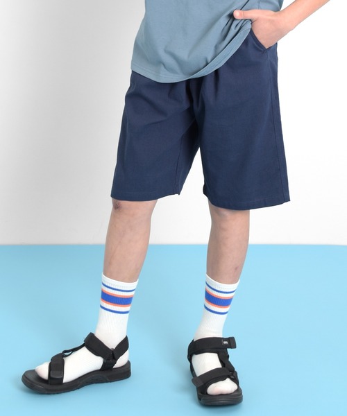 GLAZOS（グラソス）の「パナマ織り・ハーフパンツ（その他パンツ・キッズ・カーキ/オレンジ/ネイビー/ベージュ/ホワイト・140cm/150cm/160cm/170cm）」の4枚目の写真