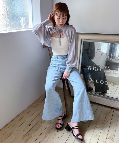 Heather(ヘザー)の「バギーデニム 903707(デニムパンツ・レディース・ライトブルー/ケミカルウォッシュ/グレー・S/M)」の9枚目の写真