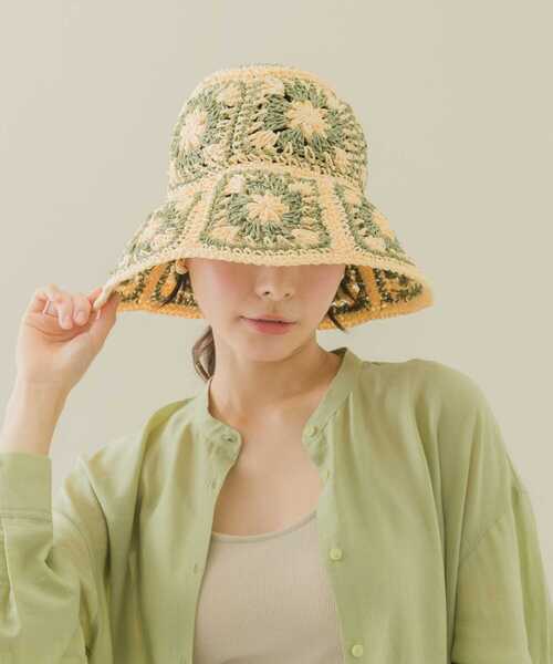 SMELLY（スメリー）の「クロシェモチーフハット（ハット・レディース・ブラック系その他/ホワイト系その他・-）」の3枚目の写真