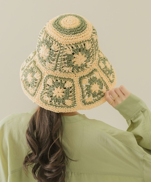 SMELLY（スメリー）の「クロシェモチーフハット（ハット・レディース・ブラック系その他/ホワイト系その他・-）」の4枚目の写真