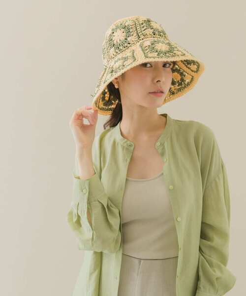 SMELLY（スメリー）の「クロシェモチーフハット（ハット・レディース・ブラック系その他/ホワイト系その他・-）」の6枚目の写真