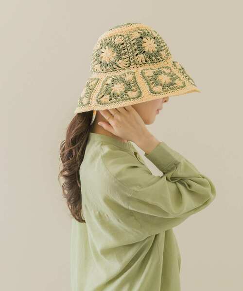 SMELLY（スメリー）の「クロシェモチーフハット（ハット・レディース・ブラック系その他/ホワイト系その他・-）」の7枚目の写真