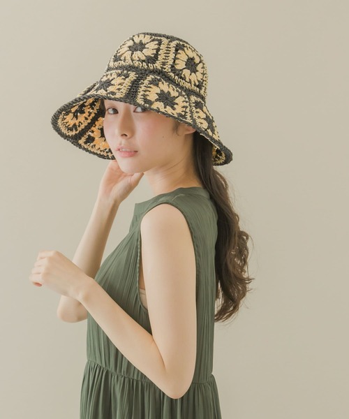 SMELLY（スメリー）の「クロシェモチーフハット（ハット・レディース・ブラック系その他/ホワイト系その他・-）」の9枚目の写真