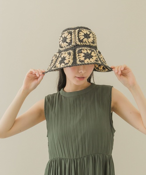 SMELLY（スメリー）の「クロシェモチーフハット（ハット・レディース・ブラック系その他/ホワイト系その他・-）」の11枚目の写真