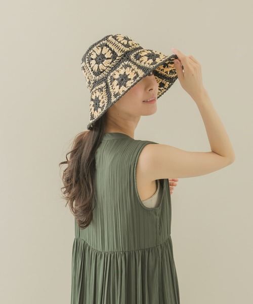 SMELLY（スメリー）の「クロシェモチーフハット（ハット・レディース・ブラック系その他/ホワイト系その他・-）」の12枚目の写真