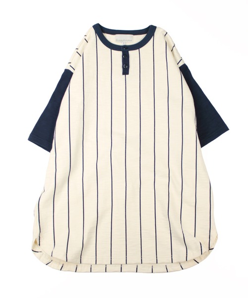 Universal Style Wear（ユニバーサルスタイルウェア）の「Universal Style Wear リンガー ヘンリー Tee（Tシャツ/カットソー・メンズ・スミクロ/マルチ/イエロー/ネイビー・LARGE/X-LARGE/MEDIUM）」の13枚目の写真