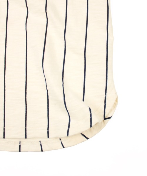 Universal Style Wear（ユニバーサルスタイルウェア）の「Universal Style Wear リンガー ヘンリー Tee（Tシャツ/カットソー・メンズ・スミクロ/マルチ/イエロー/ネイビー・LARGE/X-LARGE/MEDIUM）」の16枚目の写真