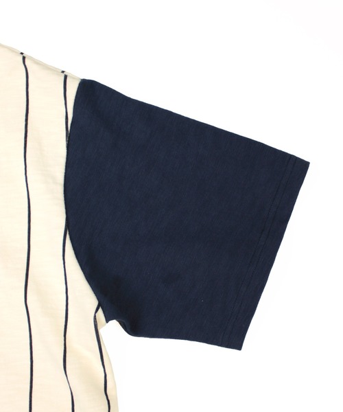 Universal Style Wear（ユニバーサルスタイルウェア）の「Universal Style Wear リンガー ヘンリー Tee（Tシャツ/カットソー・メンズ・スミクロ/マルチ/イエロー/ネイビー・LARGE/X-LARGE/MEDIUM）」の18枚目の写真