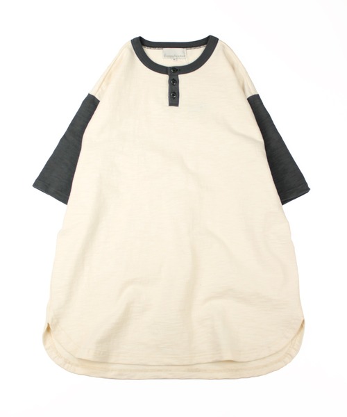 Universal Style Wear（ユニバーサルスタイルウェア）の「Universal Style Wear リンガー ヘンリー Tee（Tシャツ/カットソー・メンズ・スミクロ/マルチ/イエロー/ネイビー・LARGE/X-LARGE/MEDIUM）」の19枚目の写真