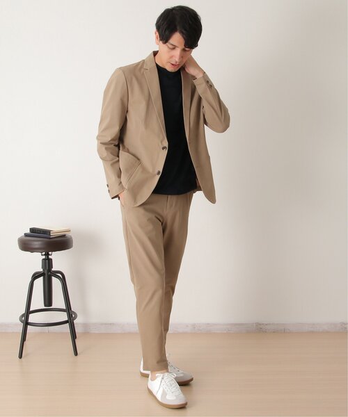 IKKA LOUNGE（イッカラウンジ）の「【セットアップ対応】イージーケア速乾鹿の子ジャケット（テーラードジャケット・メンズ・ベージュ/ネイビー・XL/L/S/M）」の12枚目の写真