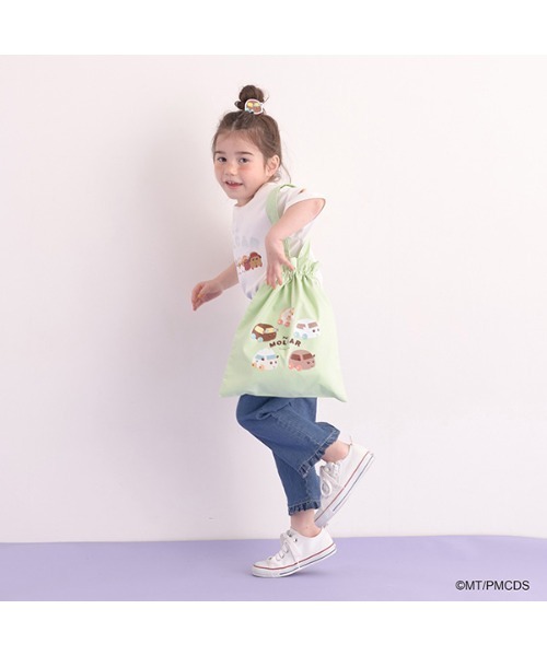Lycee mine(リセマイン)の「【PUI PUI モルカー】ぎゅっとできるトートバッグ(その他小物・キッズ・アイボリー/ミント・フリー)」の5枚目の写真